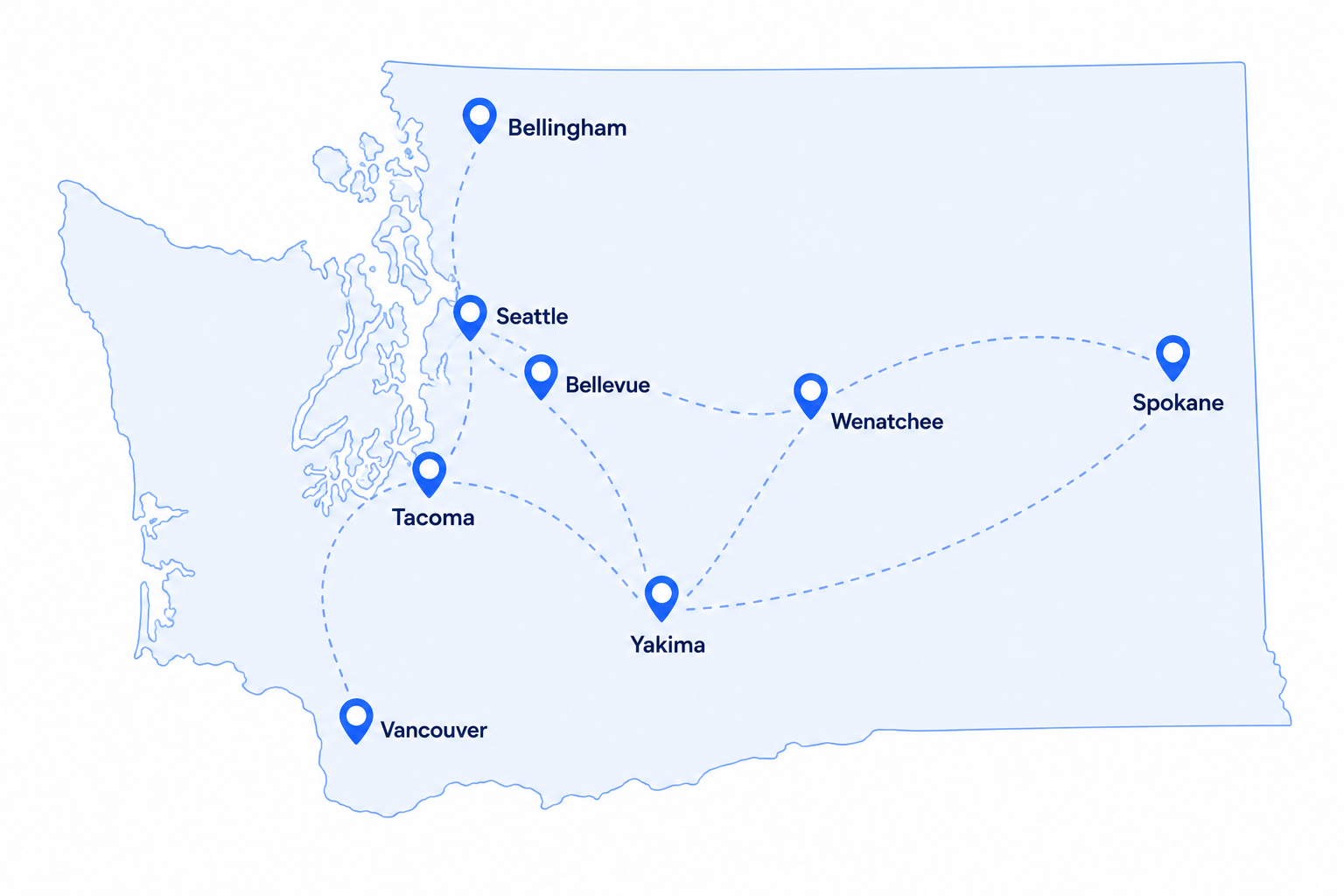 Washington State coverage map